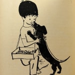 Um Fidalgo de Pernas Curtas by Ilse Losa, illustrated by Júlio Resende. Interior page, illustration.