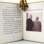 Toward Equality in Our Schools Mendez vs. Westminster: A Catholic Jurist Champions Integration. Interior page with photo of presiding judge.