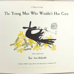 The Young Man Who Wouldn't Hoe Corn by Eric von Schmidt. Title page.