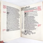 The Tale of Beowulf Sometime King of the Weder Geats, printed by the Kelmscott Press. Text