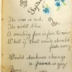 Roycrofters Autograph Book. Illustrated text page
