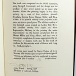 The Poem Emerges edited by Joan Stone. Colophon.