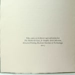 Five Masterpieces. Bruce Rogers' Books for the Grolier Club. Colophon