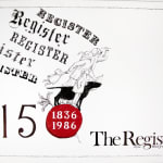 150th Anniversary poster for The Register.
