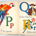 ABC Alphabet Book published by Whitman. Interior page letters P-R and illustrations.