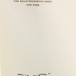 Malamud: Three Elegies by Robert Giroux, Daniel Stern, and Cynthia Ozick. Colophon.