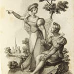 Le Gentil-Bernard. Interior engraving.