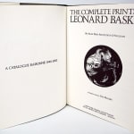 The Complete Prints of Leonard Baskin: A Catalogue Raisonné, 1948-1983 by Alan Fern and Judith O'Sullivan, illustrated by Leonard Baskin. Title page.