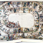 Le Noble Jeu de L'oie en France, de 1640 à 1950 / La Vie Quotidienne a Paris de 1820 à 1824 by Henry-René D'allemagne. Interior page, game illustration.