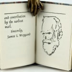 JLW-GBS 2 Letters by James Lamar Weygand and George Bernard Shaw. Interior page with portrait.