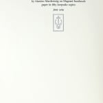 To Charles Cowden Clarke by John Keats. Colophon.
