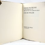 Poems in Prose & the Preface to The Picture of Dorian Gray. Title-page spread