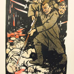 Oorlogsidyllen. 10 Teekeningen. Illustration