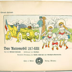 Das Automobil 217-UU by Edmond Cuénod, illustrated by Charles Emile Carlègle. Front cover.