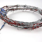 14 Stations by sailorBOYpress. Crown of thorns made from barbed wire with intertwined rosary