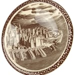 "Our America" series nine-inch bowl: Manhattan by Rockwell Kent.