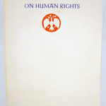 On Human Rights, designed by Valenti Angelo. Front cover