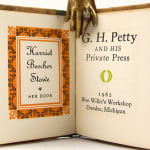 G.H. Petty and His Private Press by Philip Weygand. Title page.