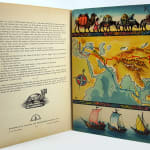 The Voyage of Marco Polo by Vojtech Kubasta. Text spread