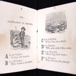 Tom Thumb's Picture Alphabet. Illustrated text spread