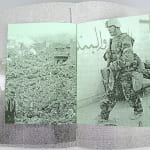 Eat and Die. Friss oder Stirb. Infants in the Field of War. Text spread