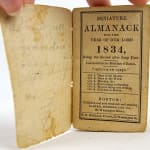 Miniature Almanack for the Year of Our Lord 1834. Title page.
