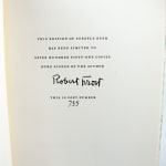 Steeple Bush by Robert Frost. Colophon signed by author.