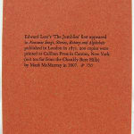 The Jumblies. Colophon