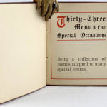 Thirty-Three Menus for Special Occasions. Title page