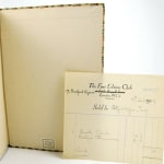 Book Clubs & Printing Societies of Great Britain and Ireland. Book label and receipt