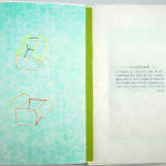Boxes with Respect by Kimiko Hahn. Text spread