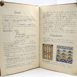 Three Czech design and ornament sketchbooks. Text spread