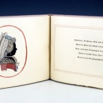Silhouetten und Verse: Der Liebe und Freundschaft Gewidmet. Interior page with silhouette.
