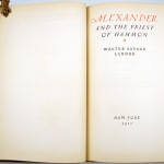 Alexander and the Priest of Hammon by Walter Savage Landor. Title page