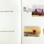 The Burma Alphabet (In English & Burmese) by Charlotte I. Wheeler Cuffe. Interior page K and L.