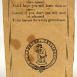 Footsteps on the Road to Learning; or the Alphabet in Rhyme. Back cover