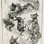 Nights with Uncle Remus: Myths and Legends of the Old Plantation by Joel Chandler Harris. Interior illustration of dancing animals.