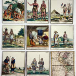 Jeu de voyages dans les cinq parties du monde. Cards