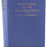 Fantasia of the Unconscious by D.H. Lawrence. Purple front cover.