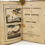 The Courtship & Marriage of Cock Robin, and Jenny Wren by J. Bishop. Title page.