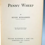 Sangschaw; together with Penny Wheep by Hugh M'Diarmid. Title page Penny Wheep.