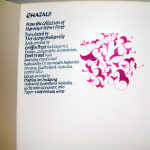 Ghazals by Dave Wood. Colophon