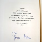 The Magic Mountain by Thomas Mann. Colophon
