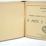 A Arte e a Máquina by Oliviera Cabral. Illustrated text spread
