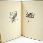 Das Lied von der Glocke. Colophon spread