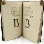 The Construction of Roman Letters by Albrecht Dürer. Text spread