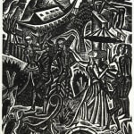 The Chester Play of the Deluge illustrated by David Jones. Interior page.