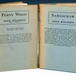 Sangschaw; together with Penny Wheep by Hugh M'Diarmid. Two volume front covers in dust jackets.