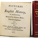 A Miniature Historic Library in 4 Volumes. English History title page and second volume