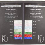 Stainless Metal Foils. Interior page with foil samples.